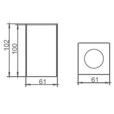 Бокс для салфеток AltroBagno AltroBagnoBH083101Cr
