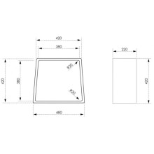 Стульчик для ванной Abber Stein AS1638