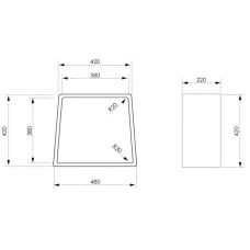 Стульчик для ванной Abber Stein AS1638