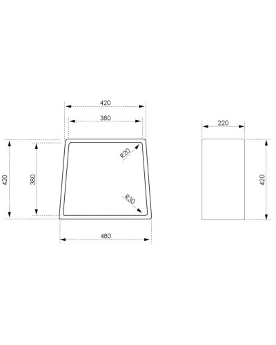Стульчик для ванной Abber Stein AS1638