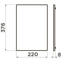 Разделочная доска 37,6х22х0,8 см Omoikiri CB-Sintesi-S-GB графит 4999072