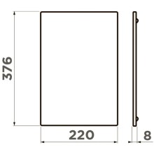 Разделочная доска 37,6х22х0,8 см Omoikiri CB-Sintesi-S-GB графит 4999072