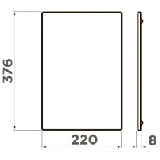 Разделочная доска 37,6х22х0,8 см Omoikiri CB-Sintesi-S-GB графит 4999072
