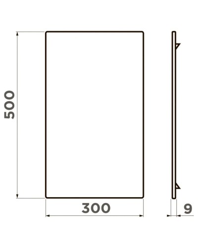 Разделочная доска 50х30х0,9 см Omoikiri CB-Sintesi-L-GB графит 4999071