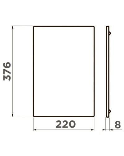 Разделочная доска 37,6х22х0,8 см Omoikiri CB-Sintesi-S-WD wood 4999098