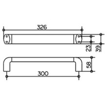 KEUCO (Edition Palais) Поручень 300 мм, хром 40007010000