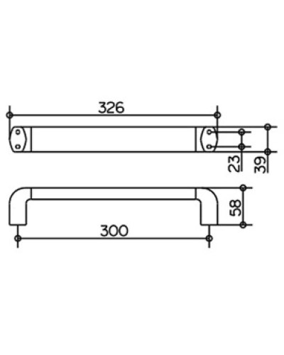 KEUCO (Edition Palais) Поручень 300 мм, хром 40007010000