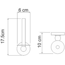 Держатель запасного рулона WasserKRAFT Diemel K-2297 Хром
