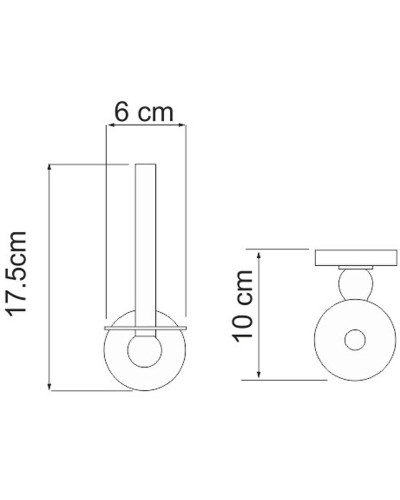 Держатель запасного рулона WasserKRAFT Diemel K-2297 Хром