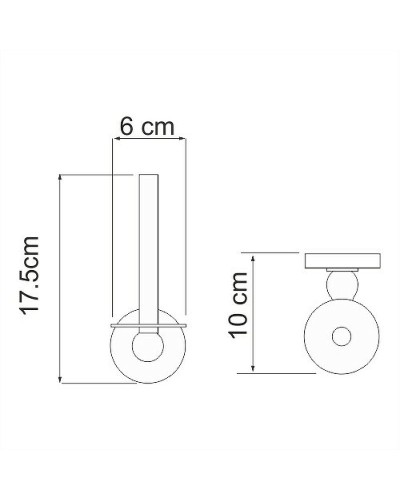 Держатель запасного рулона WasserKRAFT Regen K-6997 Хром