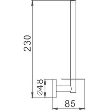 Держатель запасного рулона Haiba HB1711 Хром