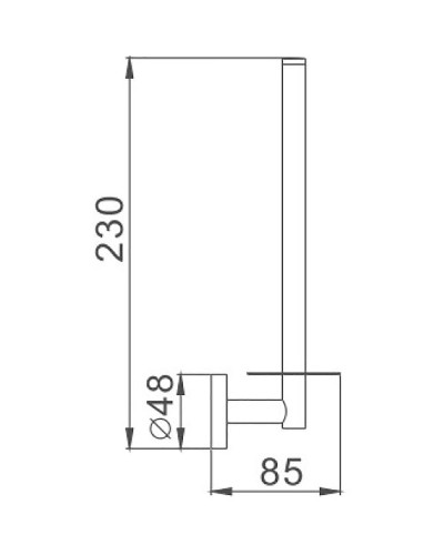 Держатель запасного рулона Haiba HB1711 Хром
