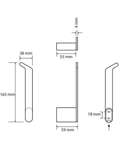 Держатель запасного рулона Bemeta Organic 157112031 Хром
