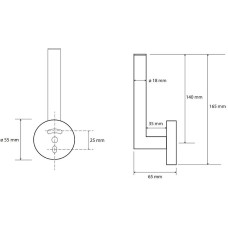 Держатель запасного рулона Bemeta Sablo 160112030 Золото матовое
