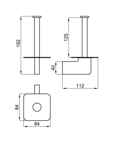 Держатель запасных рулонов Noken Urban-C N603470007