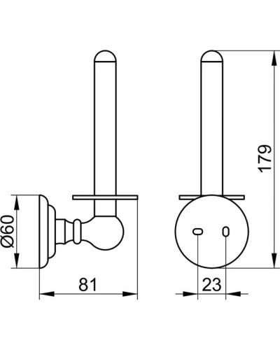 Держатель запасных рулонов KEUCO Astor 02163010000