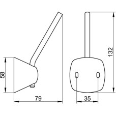 Держатель запасных рулонов KEUCO City.2 02763010000