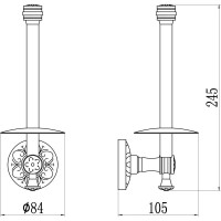 Держатель запасных рулонов Savol 58A S-005852-1A