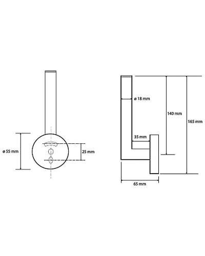 Держатель запасного рулона Bemeta Dark 104112030 Черный
