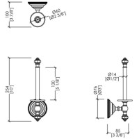 Держатель запасных рулонов Devon&Devon Black Diamond BLKD511CR/PS
