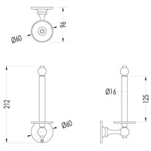Держатель запасных рулонов Devon&Devon Cavendish WM11CR