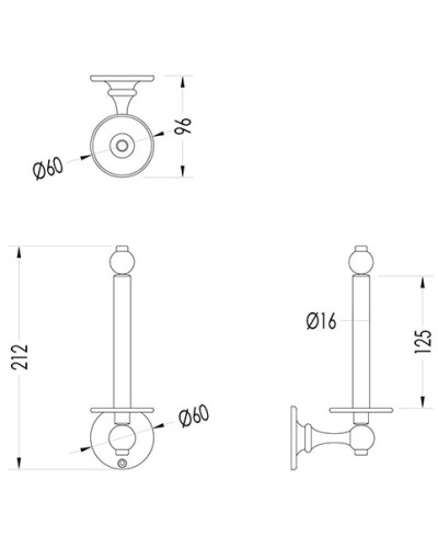 Держатель запасных рулонов Devon&Devon Cavendish WM11CR