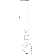 Держатель запасных рулонов Nicolazzi Minimale 1497MCR