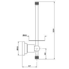 Держатель запасных рулонов Nicolazzi Arena 1497CR44