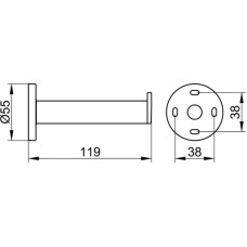Держатель запасного рулона KEUCO Plan 14963370000