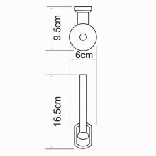 Держатель запасного рулона WasserKRAFT Oder K-3097 Хром
