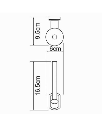 Держатель запасного рулона WasserKRAFT Oder K-3097 Хром