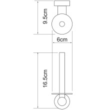 Держатель запасного рулона WasserKRAFT Donau K-9497 Хром