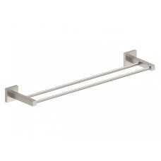 Полотенцедержатель двойной WONZON & WOGHAND, Брашированный никель (WW-8911-BN)