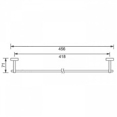 Держатель для полотенец Aquanet 4718 189292 Хром