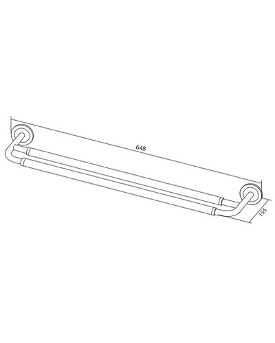 Держатель для полотенец AM.PM Serenity A40336400 Хром