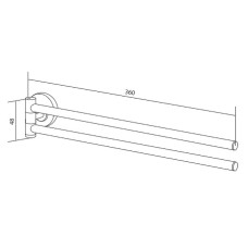 Держатель для полотенец AM.PM Serenity A4032600 Хром
