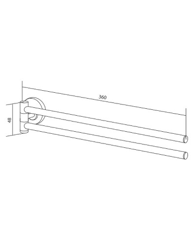 Держатель для полотенец AM.PM Serenity A4032600 Хром