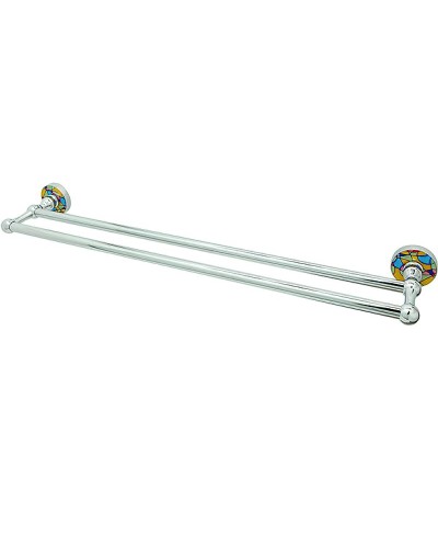 Полотенцедержатель WasserKRAFT Diemel K-2240 двойной Хром