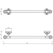 Полотенцедержатель Migliore Cristalia 16809 Хром с кристаллами Swarovski