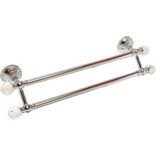 Полотенцедержатель Migliore Cristalia 16812 двойной Хром с кристаллами Swarovski