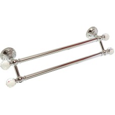 Полотенцедержатель Migliore Cristalia 16812 двойной Хром с кристаллами Swarovski