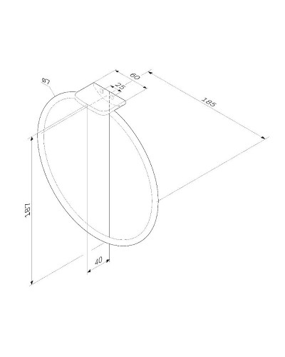 Кольцо для полотенец AM.PM Inspire 2.0 A50A34400 Хром