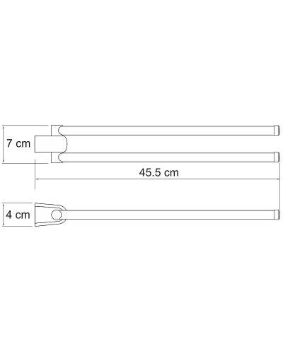 Полотенцедержатель WasserKRAFT Berkel K-6831 поворотный Хром