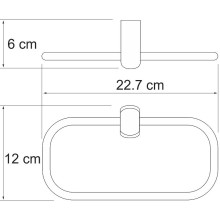 Кольцо для полотенец WasserKRAFT Berkel K-6860 Хром