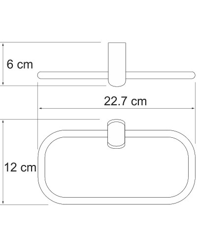 Кольцо для полотенец WasserKRAFT Berkel K-6860 Хром