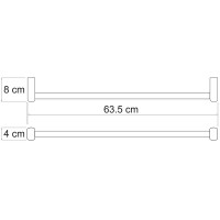 Полотенцедержатель WasserKRAFT Berkel K-6830 Хром