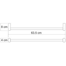 Полотенцедержатель WasserKRAFT Berkel K-6830 Хром