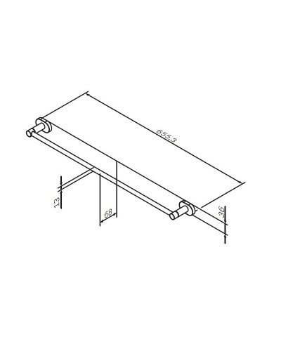 Держатель для полотенец AM.PM Sense A74346400 Хром