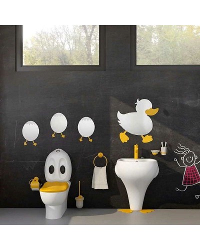 Кольцо для полотенец Creavit Ducky BR20210Y Желтое