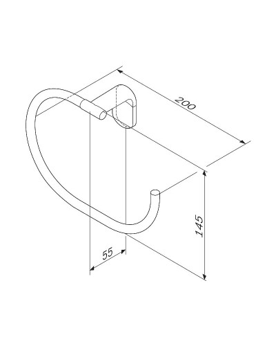 Кольцо для полотенец AM.PM Joy A8434400 Хром